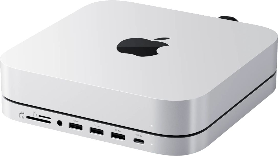 Satechi Mac Mini Stand & Hub with NVMe SSD Enclosure Silver (ST-GMMSHS)